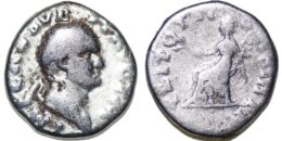 Vespasian AD 69-79. Rome AR Denarius
