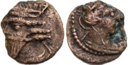 PARTHIAN EMPIRE. Vologases V. (c. AD 191-208). Æ chalkous