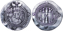 Islamic – Early Pre-Reform ARAB-SASANIAN: al-Muhallab b. Abi Sufra, AR drachm