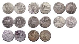 Group lot of 8 AR Islamic Coins