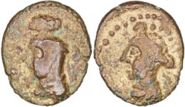 Kings of Elymais. Orodes V (c. 200-250 AD). Æ Drachm