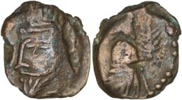 PARTHIAN EMPIRE. Vologases IV. AD. 147-191. AE Chalkon. Seleucia on the Tigris mint. RARE.