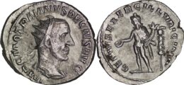 Roman Empire, Trajan Decius (249-251). AR Antoninianus – Rome – R/ Genius