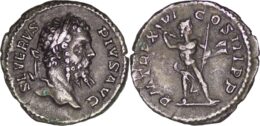 728 Roman Empire. Septimius Severus (193-211). AR Denarius - Rome. R/Jupiter