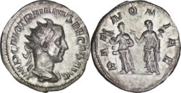 740 Roman Empire. Trajan Decius (249-251). AR Antoninianus - Rome - R/ Pannoniae