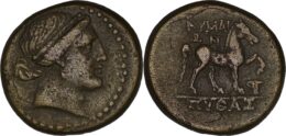 771 AEOLIS. Kyme. Æ (Circa 250-190 BC). Pythas, magistrate.