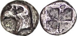 Aeolis, Kyme, c. 450-400 BC. AR Trihemiobol