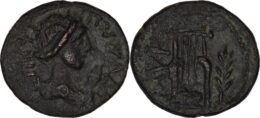 Aeolis, Myrina. Pseudo-autonomous issue, 2nd century AD. Æ – Polida, strategos