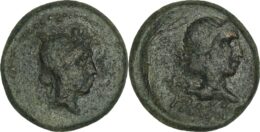Mysia. Pergamum. Livia & Julia (Wife and Daughter of Augustus). Æ (Circa 10-2 BC). Charinos, grammateus.