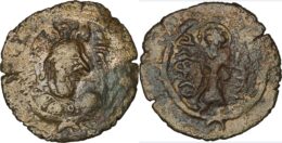 934 ARAB-SASANIAN: Anonymous, ca. 690-715, AE pashiz