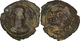 935 ARAB-SASANIAN: ‘Udayy, governor of al-Basra, Ca. AD 718-720. AE unit