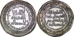 Umayyad: Temp 'Umar ibn Abd al-Aziz. (AH 99-101 / AD 717-720). AR Dirham. Damascus, AH 100.