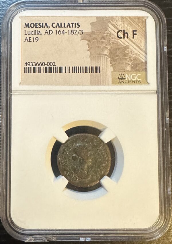 Moesia, Callatis, Lucilla (AD 164-182/3). AE19. Very Rare. NGC graded. - Image 3