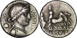 Roman Republic. Farsuleius. L. Farsuleius Mensor. AR Denarius. Rome