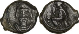 1166 Parthian Empire.Vologases IV. Ca. A.D. 147-191. AE Dichalkon. Seleukeia on the Tigris