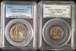 Lot of 2 PCGS USA Coins