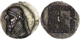 Parthian Empire.Mithradates II. 121-91 BC. AR Drachm. Ekbatana mint. Phase III, circa 111/110-100/99 BC