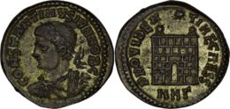 Roman Imperial. Constantine II, as Caesar, 316-337. Follis. Nicomedia mint