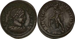 Roman Imperial. Crispus, Caesar (AD 316-326). Æ Follis. Aquileia, 317