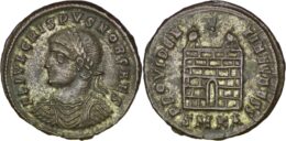 Roman Imperial. Crispus, Caesar (AD 316-326). Æ Follis. Cyzicus