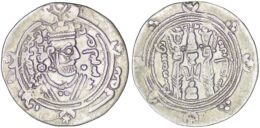 Tabaristan. Farkhan (711-731 AD). AR Hemidrachm. Year 77
