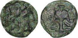 Thrace. Apollonia Pontika (Mid 4th-3rd centuries BC). Æ Dichalkon