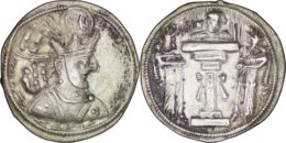 Sasanian Empire. Shapur II, AD 309-379. AR Drachm. Large Bust