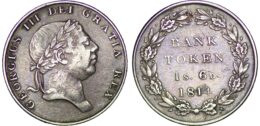 United Kingdom. George III (1760-1820). Silver 1 Shilling 6 Pence. 1814. Rare.