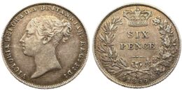 United Kingdom. Victoria (1837-1901). Silver 6 Pence. 1866