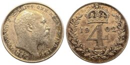 United Kingdom. Edward VII (1901-1910). Silver 4 Pence. 1902