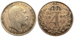 United Kingdom. Edward VII (1901-1910). Silver 4 Pence. 1902