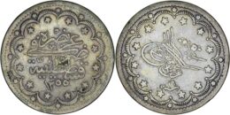 Ottoman Empire. Abdulmejid I (1839-1861). AR 20 Kurush. Constantinople. 1255// 6
