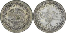 1683 Ottoman Empire. Abdulmejid I (1839-1861). AR 20 Kurush. Constantinople. 1255// 16