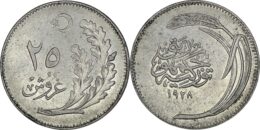 Turkey. Nickel  25 Kurush. 1928