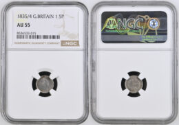 Great Britain. George III (1760-1820). AR 1.5 Pence. 1835