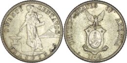 Philippines. Silver 20 Centavos. 1945 D