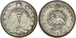 Pahlavi. Mohammad Reza Shah  (1941-1979). AR 2 Riyal. 1323 (1944)