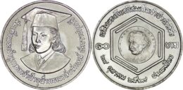 Thailand. 2 Baht. 1986. Rama IX Einstein Medal