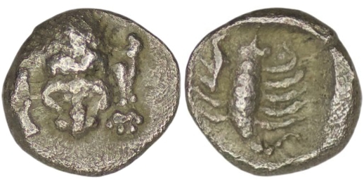 Caria. Mylasa. (Circa 450-400 BC). AR Hemiobol