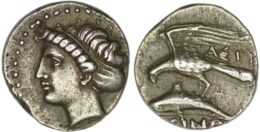 Paphlagonia. Sinope. Circa 330-300 BC. AR Drachm. Astyo