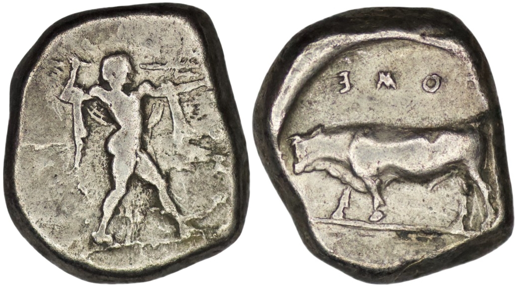 Poseidonia. Lucania (445-420 BC). AR Stater