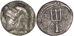 Ionia. Priene. (290-250 BC). AR Diobol. Lysagoras Magistrate