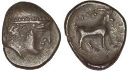 Ainos. Thrace. AR Diobol. Circa  435-405 BC