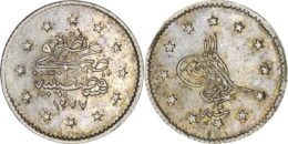 Ottoman Empire. Abdülaziz (1861-1876). AR 1 Kurush. AH 1277// Year 2