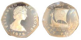 Isle of Man, Silver 50P – Day of Tynwald – 15.5 silver .925