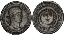 Roman Empire. Constantine II. As Caesar (AD 316-337). Æ Follis. Siscia mint
