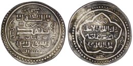 001-28.jpg Ilkhanid. Abu Sa'id (1316-1335). AR 2 Dirhams. Kashan. AH 722