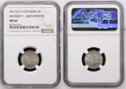 Ottoman Empire. Mehmed V (1909-1918). AR 2 Kurush. AH 1327//Year 3