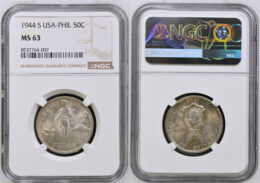 US-Philippines . Silver 50 Cents. 1944 S