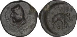 Parthian Empire. Phriapatios (185-170 BC). Æ Chalkous